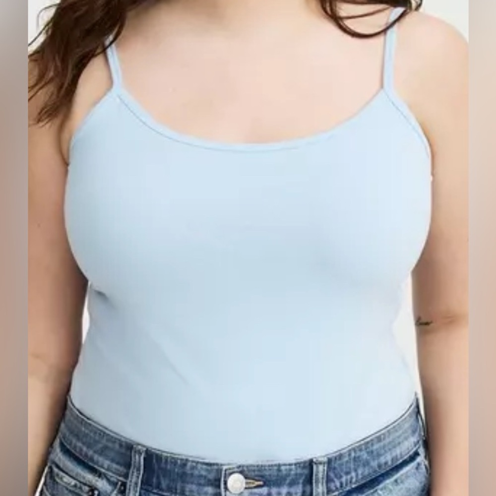 #2476 - TORRID Foxy Tank Cami Sleeveless Fitted Angel Falls Blue - Picture 2 of 11